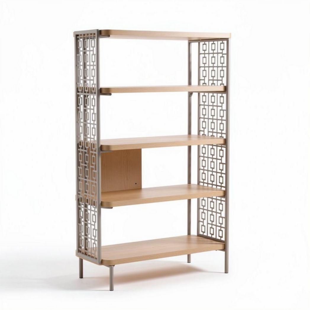 Boekenkast van staal voor de woonkamer - 90 x 40 x 160cm