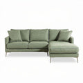 Hoekbank van stof voor de woonkamer - 240 x 90 x 85cm